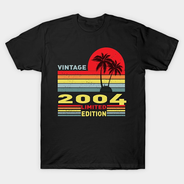 17 Year Old Gifts Vintage 2004 Limited Edition T-Shirt by Adel dza